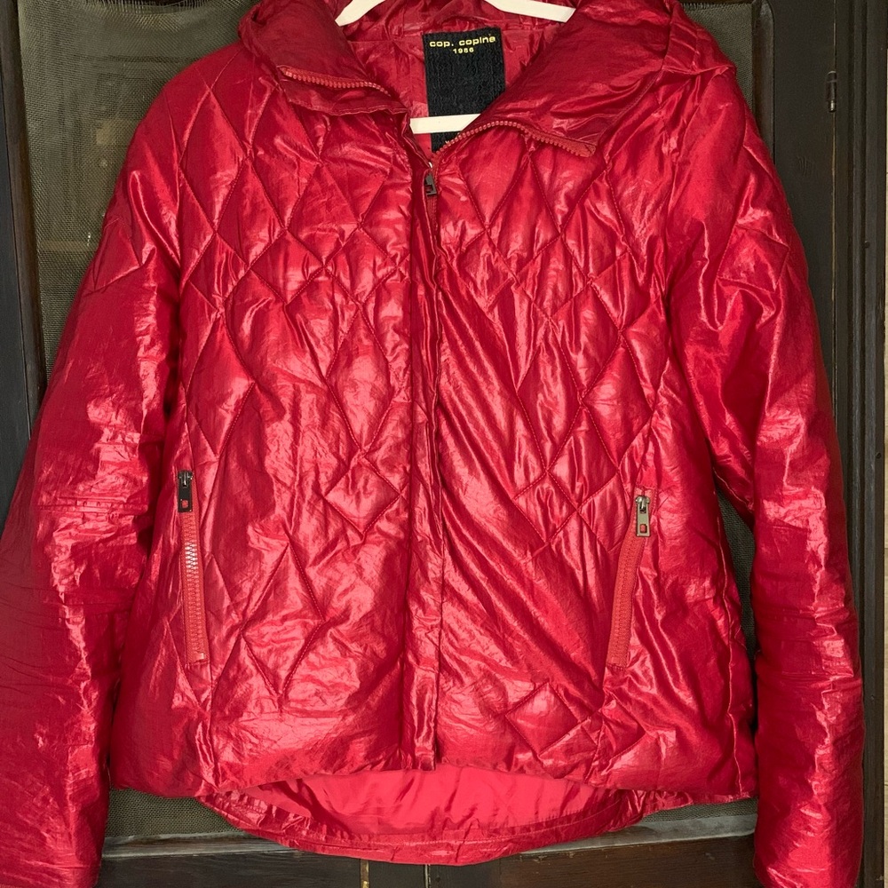 Vintage 1986 Cop. Coping Red Puffer winter Jacket